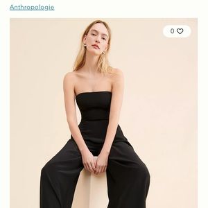 Anthropologie black jumpsuit